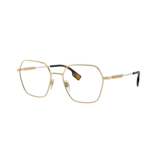 26SS 버버리 선글라스 0Be1381 스퀘어 골드 마감 스틸 안경 - BURBERRY
