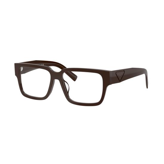 26SS 프라다 선글라스 0Pr D10vd 갈색 직사각형 아세테이트 프레임 안경 - PRADA