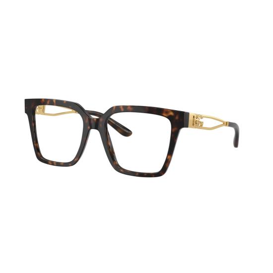 26SS 돌체앤가바나 안경 0Dg3376b 오버사이즈 사각 프레임 호피무늬 안경 - DOLCE & GABBANA
