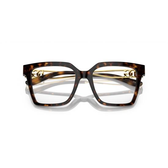 26SS 돌체앤가바나 안경 0Dg3376b 오버사이즈 사각 프레임 호피무늬 안경 - DOLCE & GABBANA