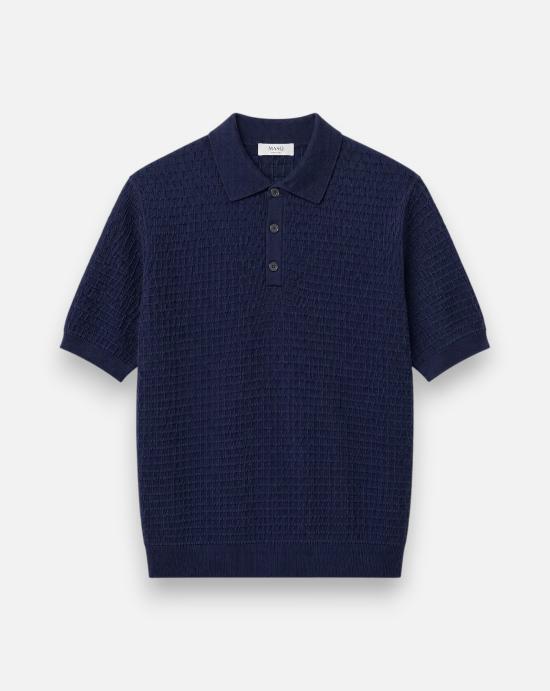 26SS MASQ 폴로 티셔츠 M54268001 650 Navy