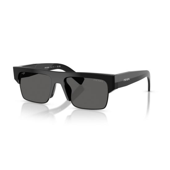 26SS 프라다 선글라스 0Pr D12su 볼드 직사각형 블랙 아세테이트 - PRADA