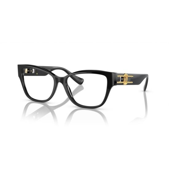 26SS 베르사체 선글라스 0Ve3347 직사각형 블랙 아세테이트 - VERSACE