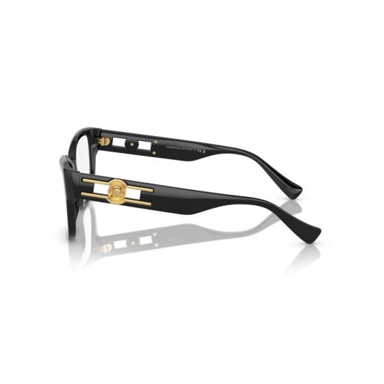 26SS 베르사체 선글라스 0Ve3347 직사각형 블랙 아세테이트 - VERSACE