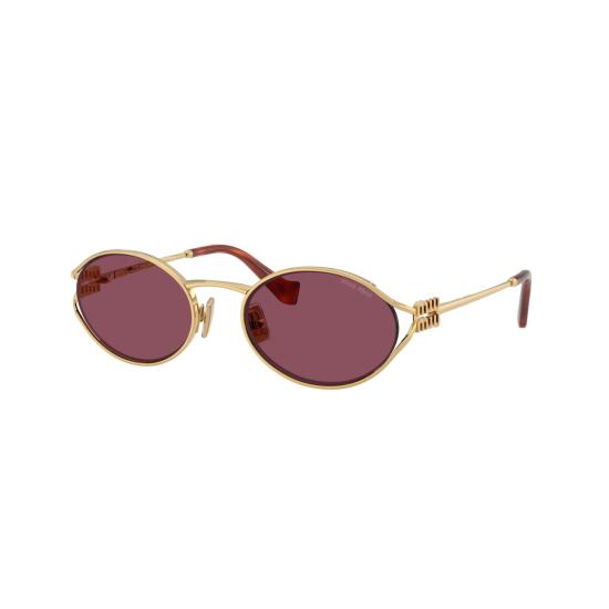 26SS 미우미우 선글라스 0Mu 52Ys 버건디 렌즈 타원형 - MIU MIU