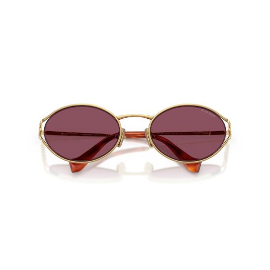 26SS 미우미우 선글라스 0Mu 52Ys 버건디 렌즈 타원형 - MIU MIU