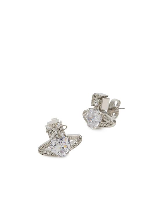 26SS 비비안웨스트우드 이어링 6201031T 02P169P169 PLATINUM WHITE CZ CRYSTAL - VIVIENNE WESTWOOD