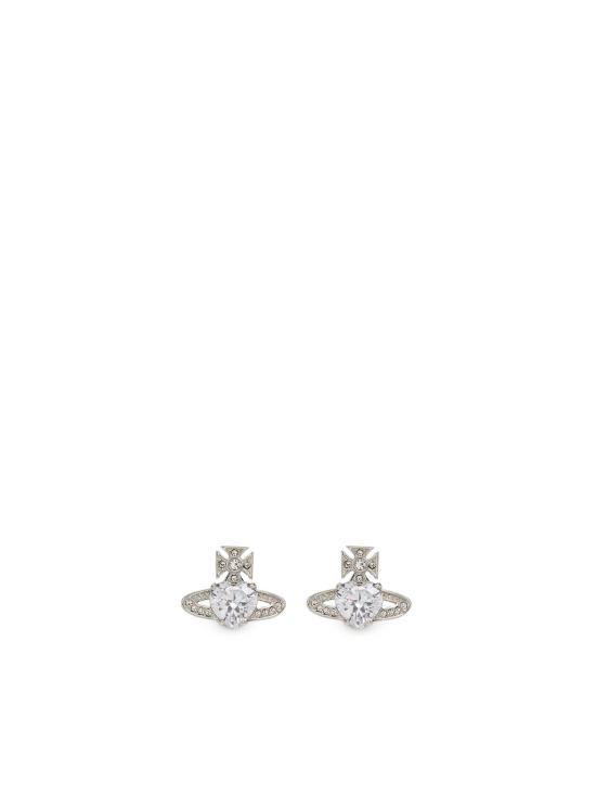 26SS 비비안웨스트우드 이어링 6201031T 02P169P169 PLATINUM WHITE CZ CRYSTAL