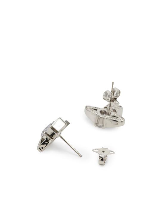 26SS 비비안웨스트우드 이어링 6201031T 02P169P169 PLATINUM WHITE CZ CRYSTAL - VIVIENNE WESTWOOD