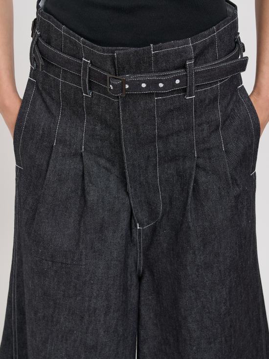 26SS 와타나베 준야 데님 스커트 NJQP008BLACKOFFWHITE Blue - JUNYA WATANABE