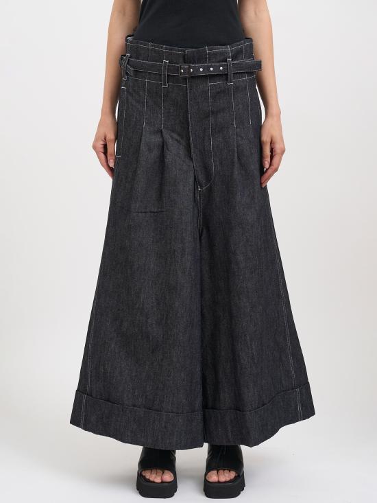 26SS 와타나베 준야 데님 팬츠 NJQP008BLACKOFFWHITE Blue