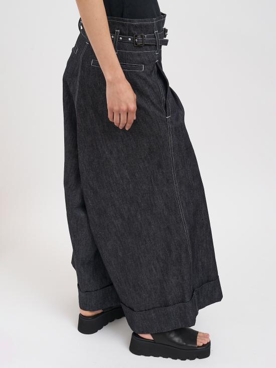 26SS 와타나베 준야 데님 스커트 NJQP008BLACKOFFWHITE Blue - JUNYA WATANABE