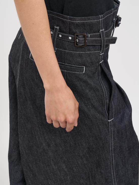 26SS 와타나베 준야 데님 스커트 NJQP008BLACKOFFWHITE Blue - JUNYA WATANABE