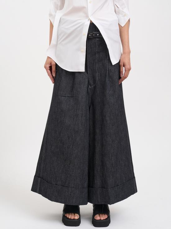 26SS 와타나베 준야 데님 스커트 NJQP008BLACKOFFWHITE Blue - JUNYA WATANABE