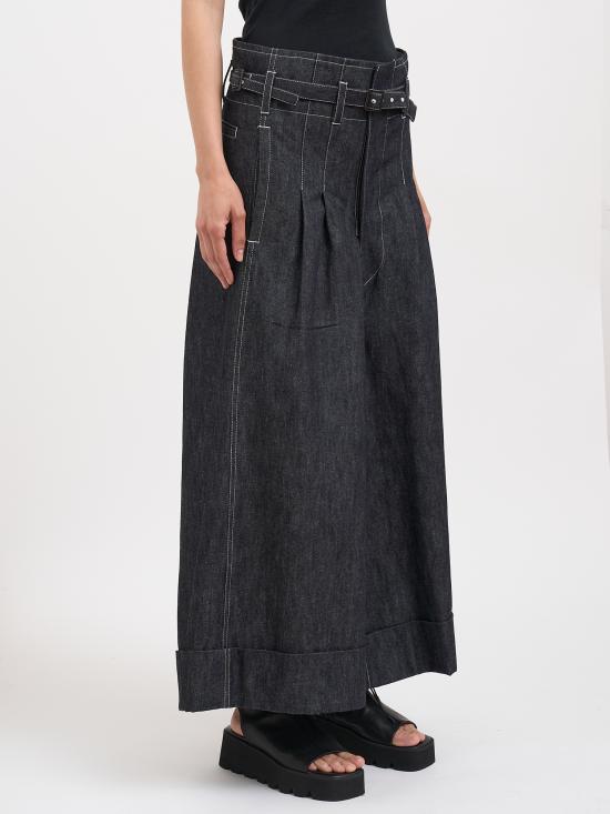 26SS 와타나베 준야 데님 스커트 NJQP008BLACKOFFWHITE Blue - JUNYA WATANABE