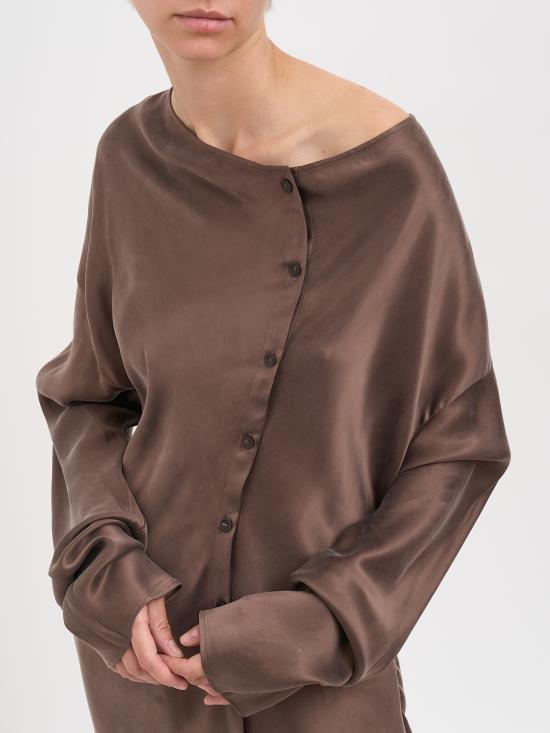 26SS 루오한 블라우스 NRH072SS26 Brown - RUOHAN