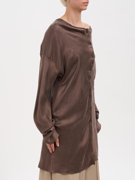 26SS 루오한 블라우스 NRH072SS26 Brown - RUOHAN