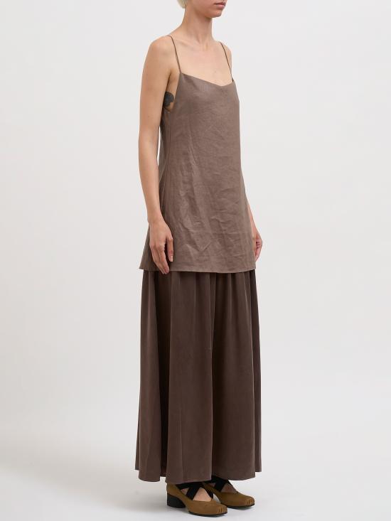 26SS 루오한 롱 원피스 NRH039SS26 Brown - RUOHAN