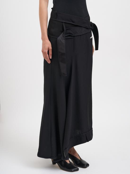 26SS 알레산드라 마치 롱 스커트 N32617002690 Black - ALESSANDRA MARCHI