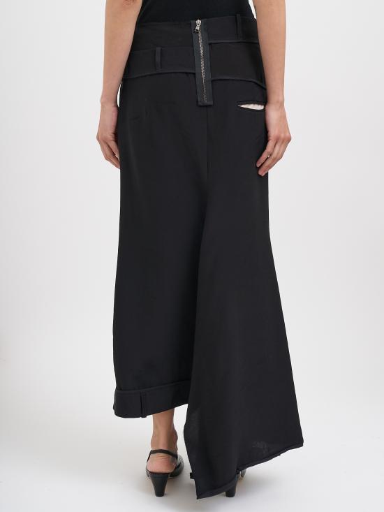 26SS 알레산드라 마치 롱 스커트 N32617002690 Black - ALESSANDRA MARCHI