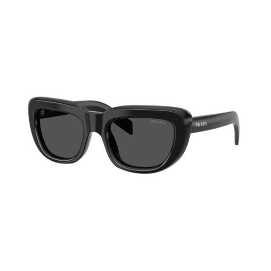 26SS 프라다 선글라스 0Pr D07s 직사각형 블랙 아세테이트 - PRADA