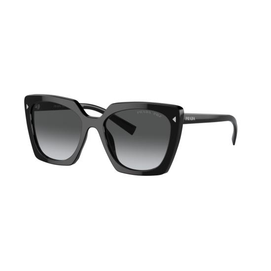 26SS 프라다 선글라스 0Pr 23Zs 오버사이즈 블랙 아세테이트 - PRADA