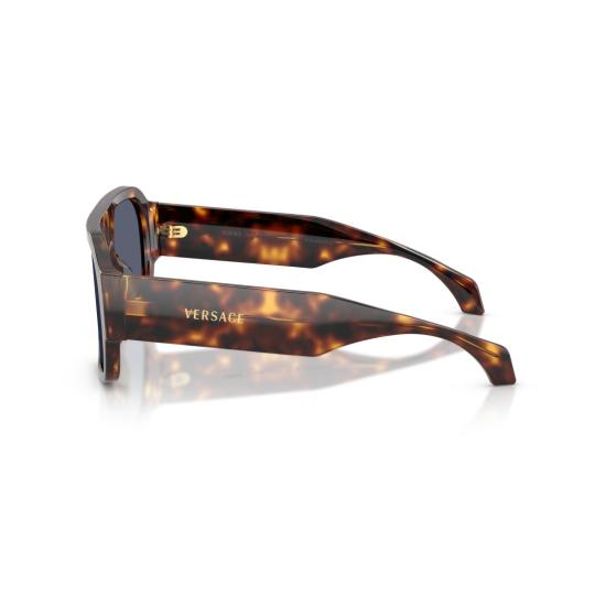 26SS 베르사체 선글라스 0Ve4508u 호피무늬 아세테이트 오버사이즈 스퀘어 - VERSACE