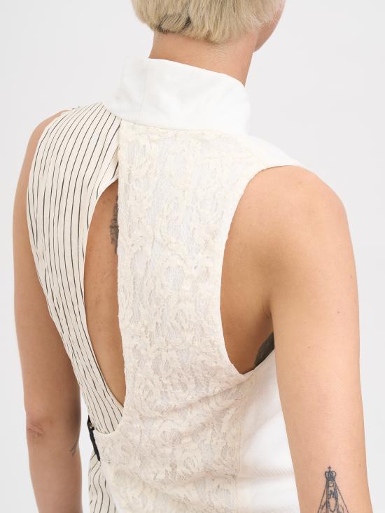 26SS 알레산드라 마치 베스트 N426250031718 White - ALESSANDRA MARCHI