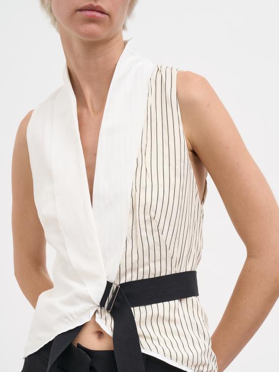 26SS 알레산드라 마치 베스트 N426250031718 White - ALESSANDRA MARCHI