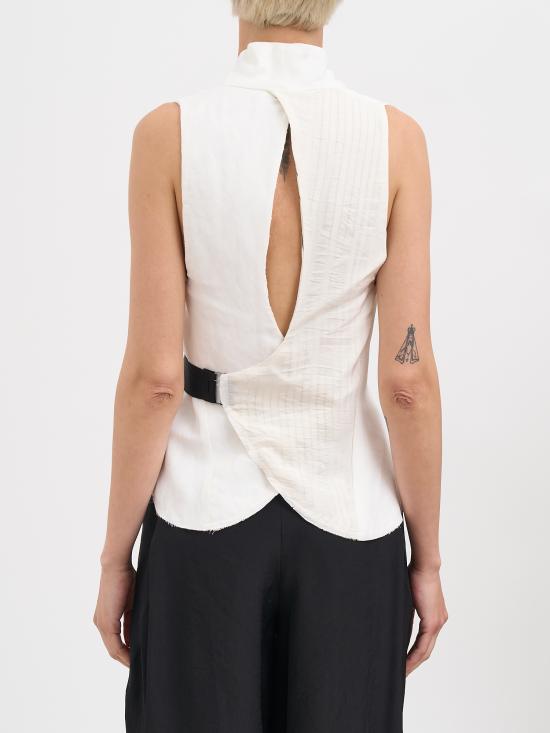 26SS 알레산드라 마치 베스트 N426250031718 White - ALESSANDRA MARCHI