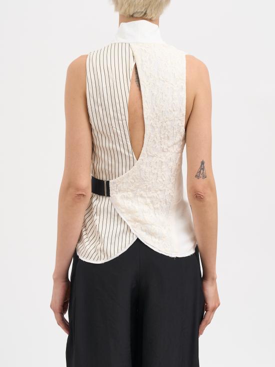 26SS 알레산드라 마치 베스트 N426250031718 White - ALESSANDRA MARCHI