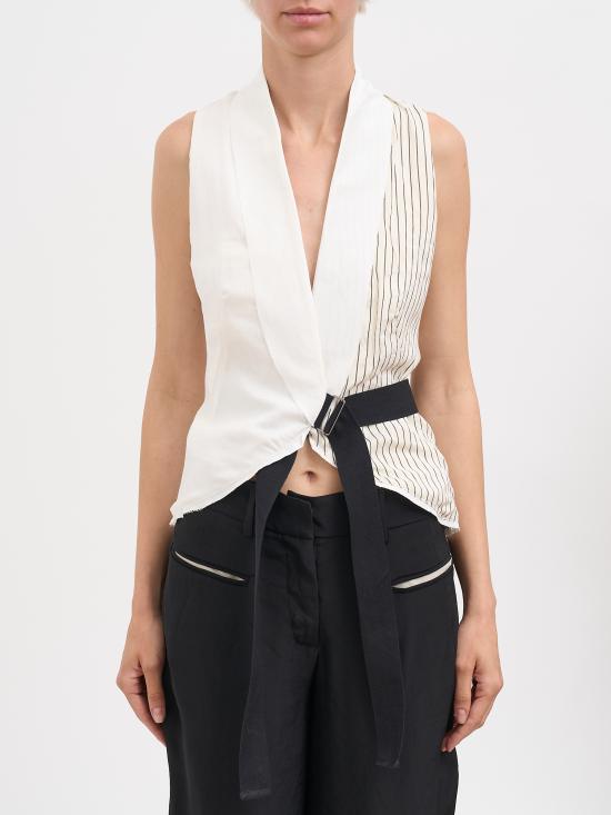 26SS 알레산드라 마치 베스트 N426250031718 White - ALESSANDRA MARCHI