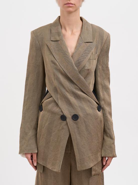 26SS 알레산드라 마치 자켓 N126010053780 Brown