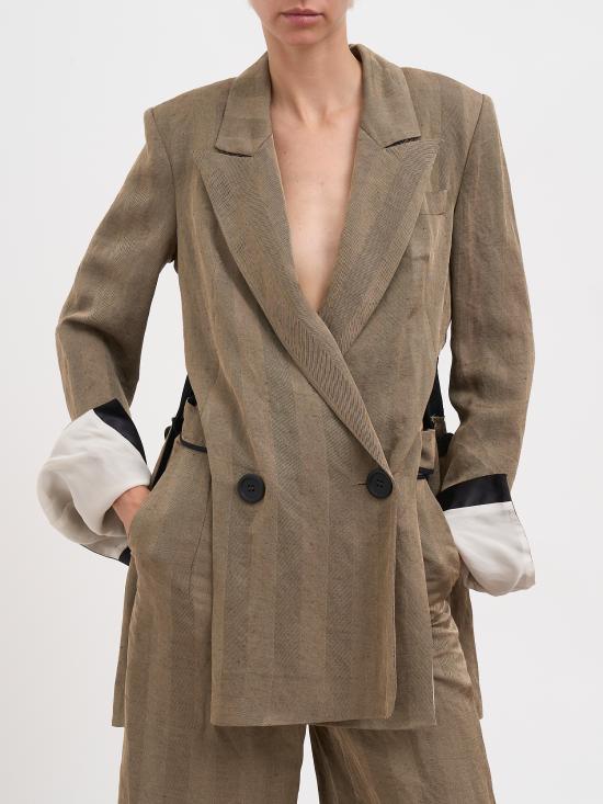 26SS 알레산드라 마치 수트 자켓 N126010053780 Brown - ALESSANDRA MARCHI