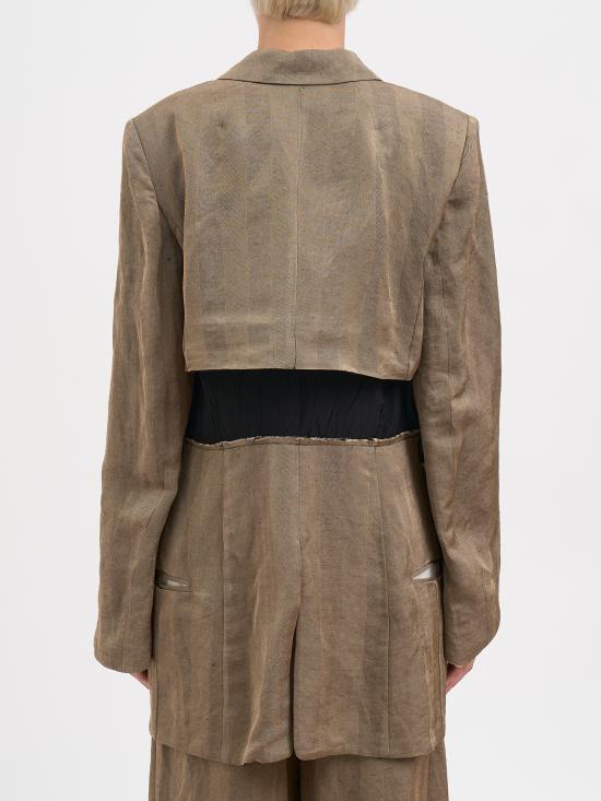 26SS 알레산드라 마치 수트 자켓 N126010053780 Brown - ALESSANDRA MARCHI