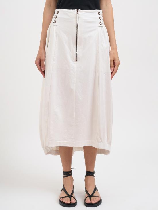 26SS 스튜디오 비쓰리 롱 스커트 NNB2073WHITECOATED White