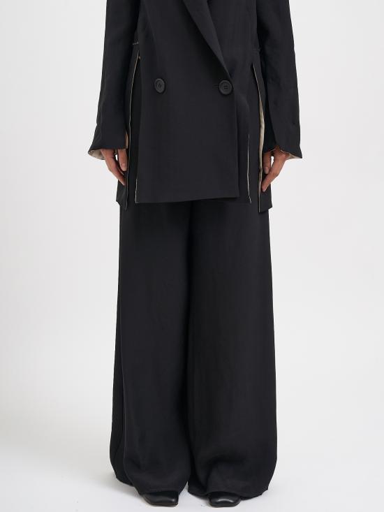 26SS 알레산드라 마치 팔라초 팬츠 N22616002690 Black - ALESSANDRA MARCHI
