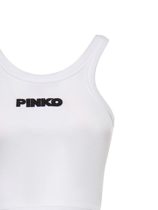 26SS 핑코 반팔 티셔츠 107301 A3H6Z14 WHITE - PINKO