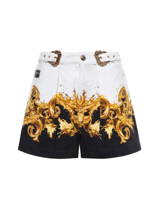 26SS 베르사체 숏팬츠 80HAD55P ES163L54GL2 WHITE BLACK GOLD