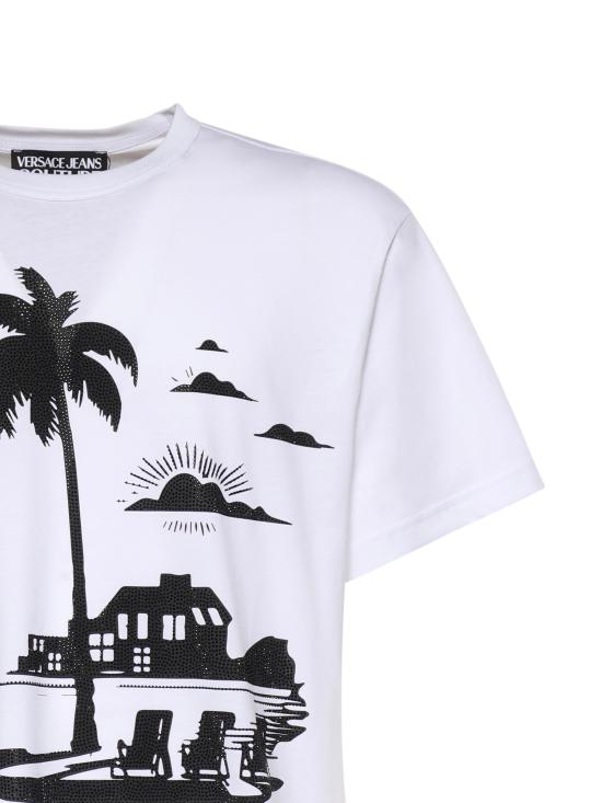 26SS 베르사체 반팔 티셔츠 80GAHT11 CJ00T3 WHITE - VERSACE