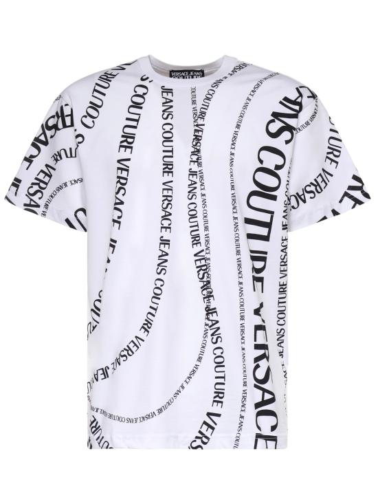 26SS 베르사체 반팔 티셔츠 80GAH6R0 JS555L02 WHITE BLACK