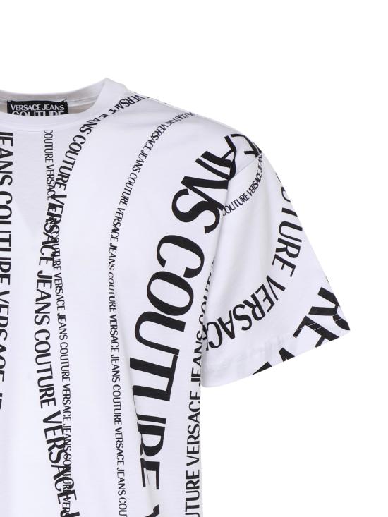 26SS 베르사체 반팔 티셔츠 80GAH6R0 JS555L02 WHITE BLACK - VERSACE