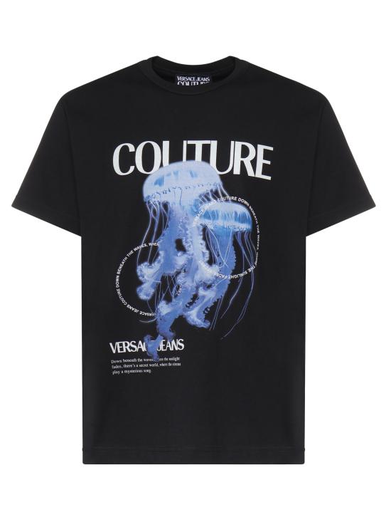 26SS 베르사체 반팔 티셔츠 80GAHD07 CJ01Z899 BLACK