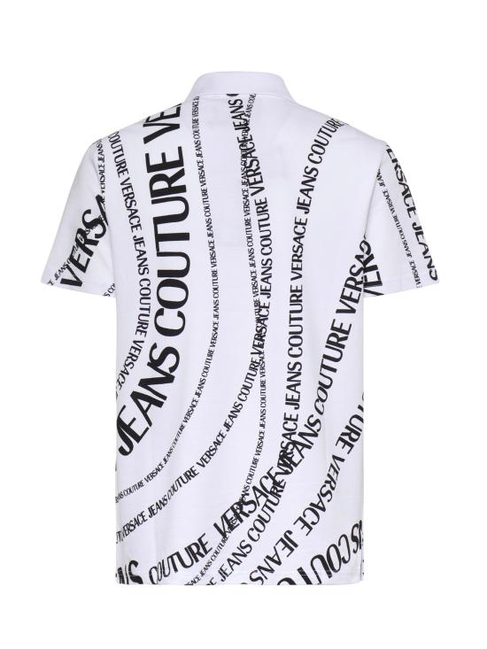 26SS 베르사체 폴로 티셔츠 80GAG6R0 JS556L02 WHITE BLACK - VERSACE