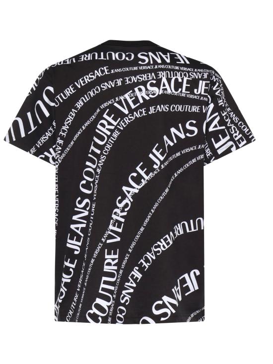 26SS 베르사체 반팔 티셔츠 80GAH6R0 JS555L01 Black white - VERSACE