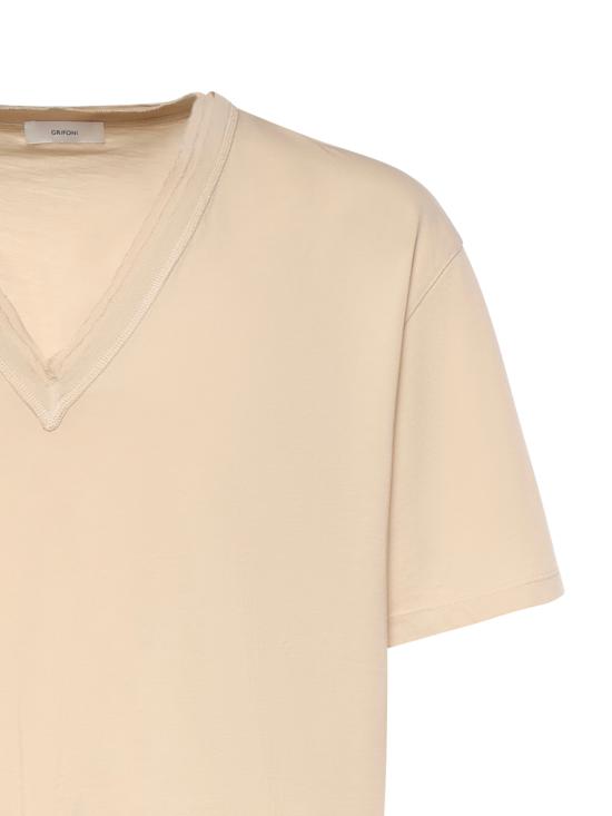 26SS 그리포니 반팔 티셔츠 G6AB0025 05G BEIGE - GRIFONI