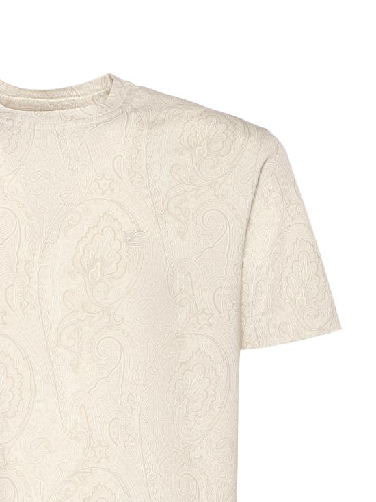 26SS 에트로 반팔 티셔츠 MRMA0002 AKG31M0096 CREAM - ETRO