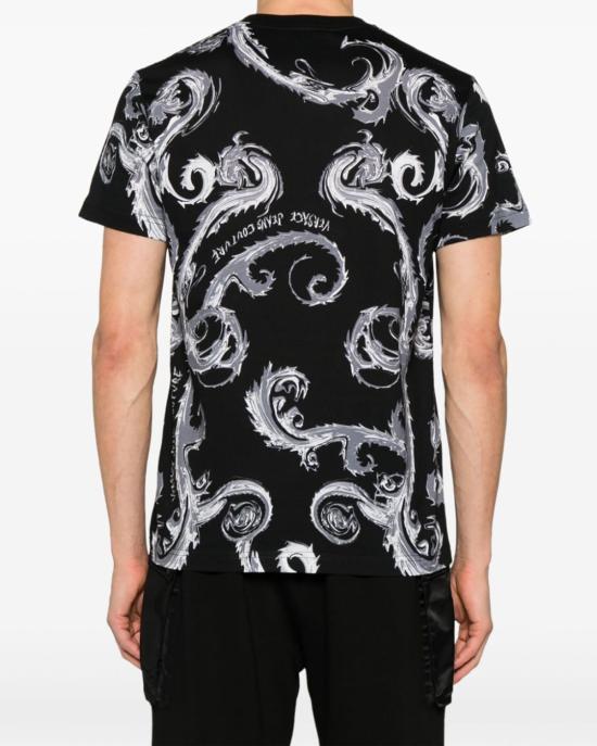  베르사체 반팔 티셔츠 77GAH6S0 JS388 G89 NERO MULTI - VERSACE