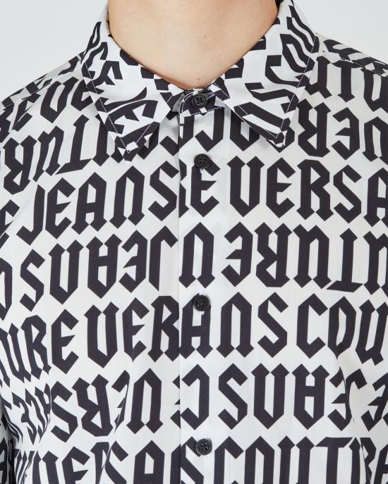  베르사체 롱 슬리브 프린트 셔츠 77GAL2R0 NS469 L02 NERO BIANCO - VERSACE