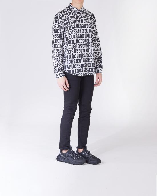  베르사체 롱 슬리브 프린트 셔츠 77GAL2R0 NS469 L02 NERO BIANCO - VERSACE